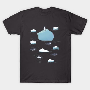 Penguins in Icy Waters T-Shirt